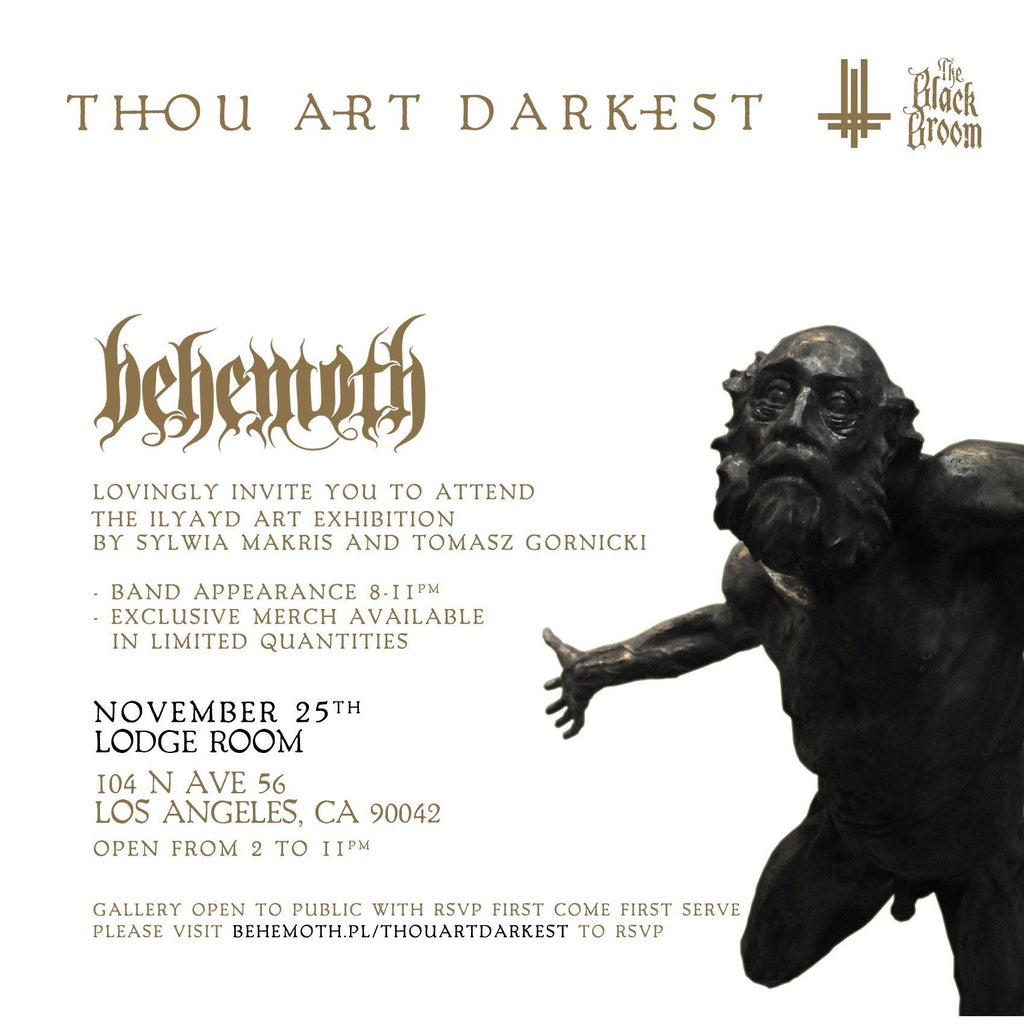 Behemoth's Thou Art Darkest Art Exhibition & Band Appearance