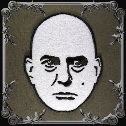 Aleister Crowley Head Patch - The Black Broom