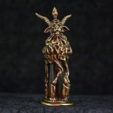 Baphomet oil bottle in antiqued brass finish