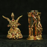 Baphomet oil bottle gold-plated