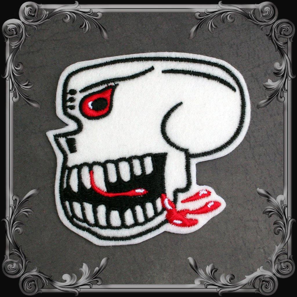 Burma Banshees Skull Patch - West - The Black Broom