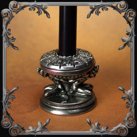Imps' Wheel Dual Candle & Cone Incense Holder - The Black Broom