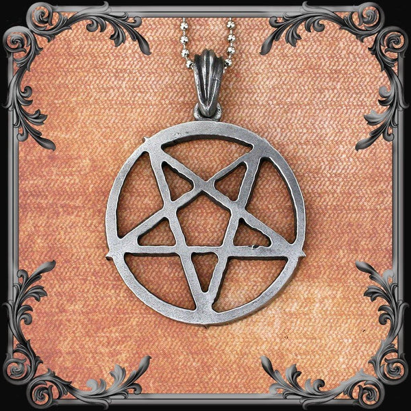 Pentagram Necklace Inverted Medium The Black Broom