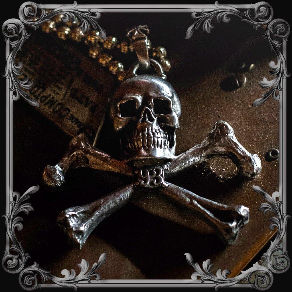 Skull and Crossbones 93 Pendant – The Black Broom