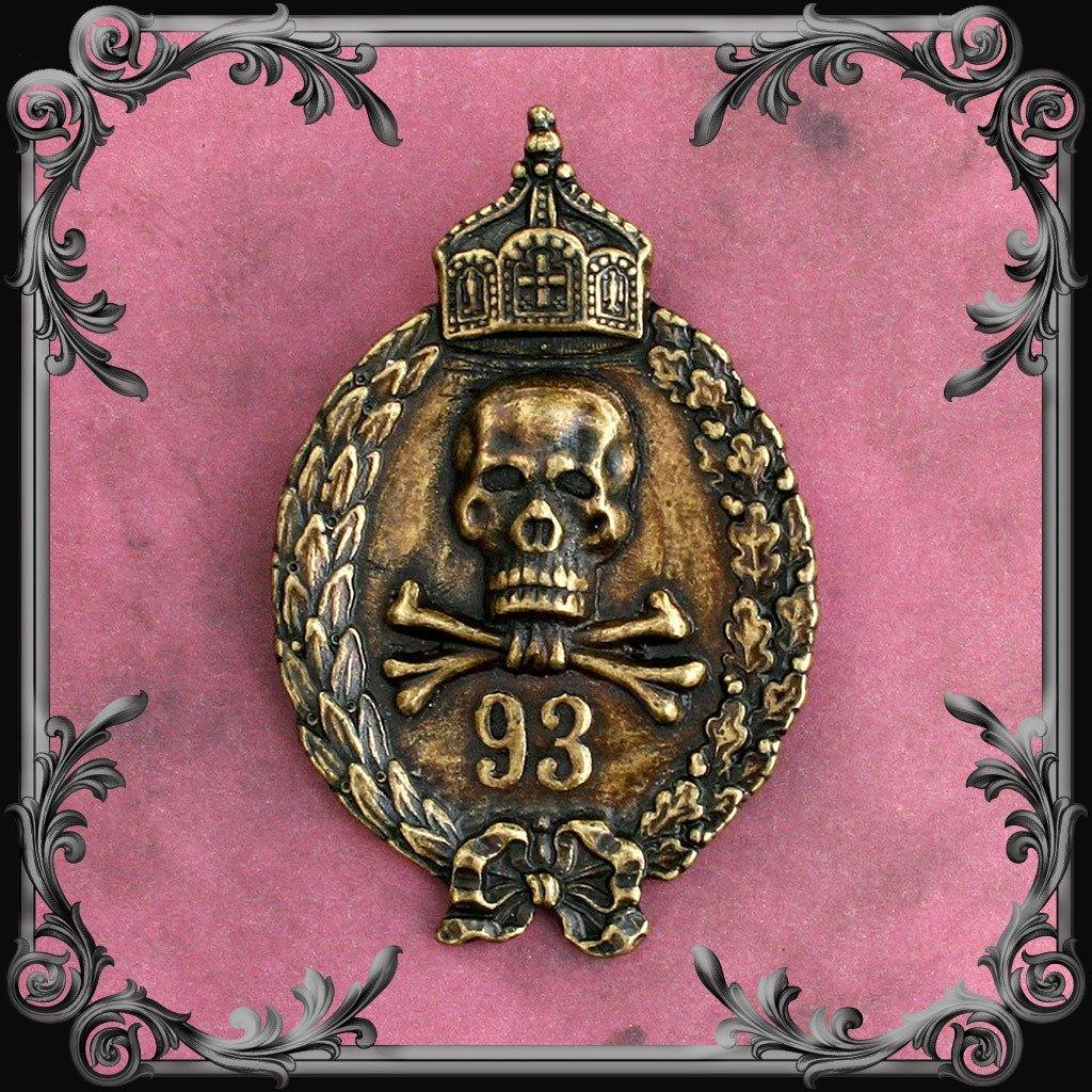 93 Medal - Antique Brass Finish - The Black Broom