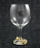 Baphomet Wine Glass - Silver and Gold Plated - The Black Broom