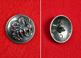 Pair of Beelzebub Buttons - The Black Broom