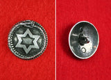 Pair of Ouroboros Buttons - The Black Broom