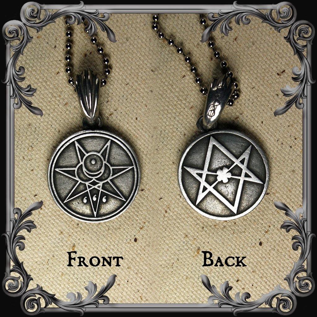 Crowley Seal and Unicursal Hexagram Necklace - The Black Broom