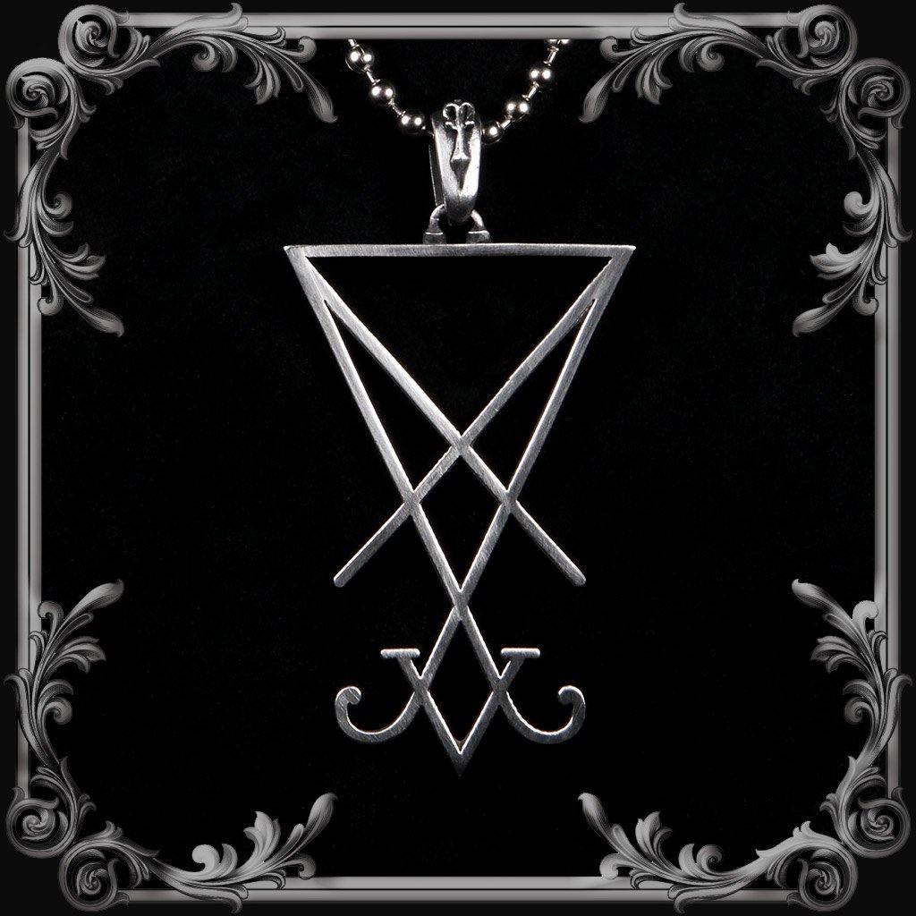 Lucifer Sigil Pendant - Medium - The Black Broom