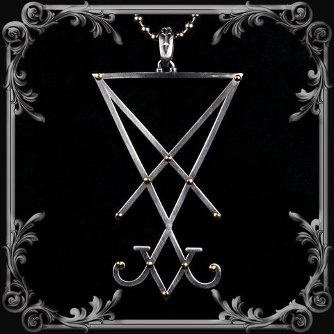 Lucifer Sigil Pendant - Large - The Black Broom