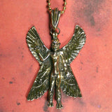 Pazuzu pendant with antiqued brass finish by The Black Broom