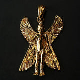 Gold-plated Pazuzu pendant by The Black Broom