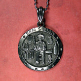 San Simon Medallion Necklace - Medium - The Black Broom
