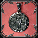 San Simon Medallion Necklace - Medium - The Black Broom