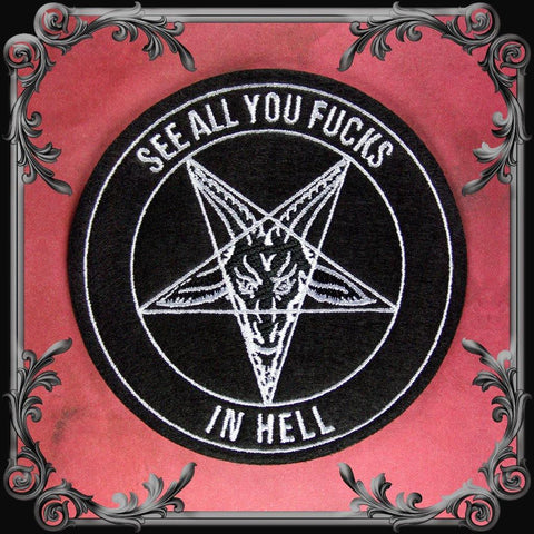 Baphomet Satanic Patch - 3.5 inches - The Black Broom