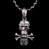 Skull and Crossbones 93 Charm Necklace - The Black Broom
