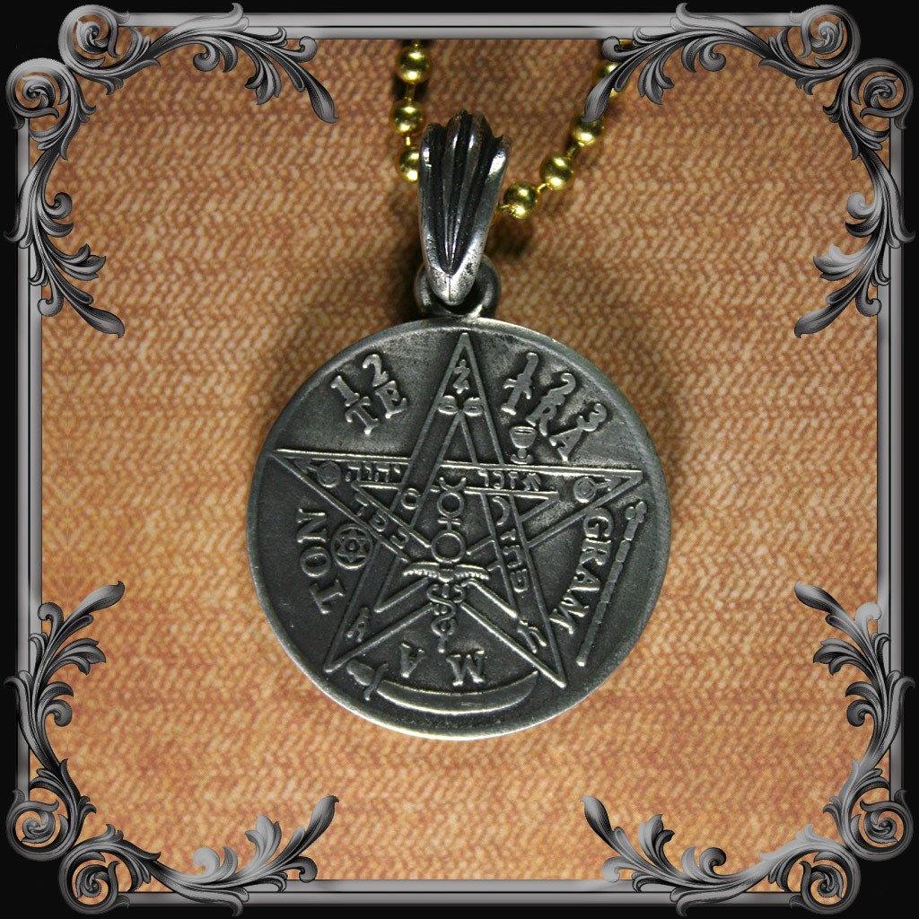 Tetragrammaton Necklace (Double-sided) #2 - The Black Broom