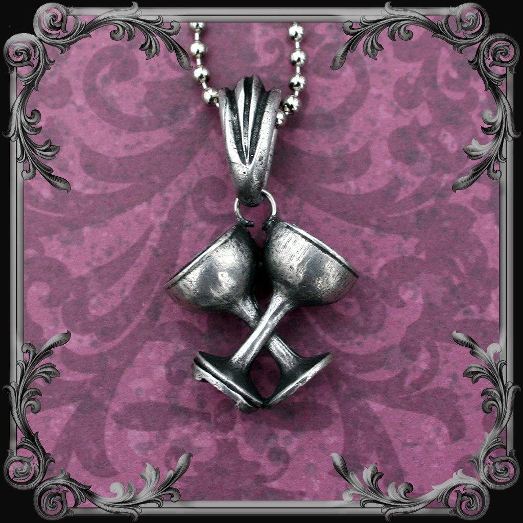 Two of Cups Necklace - The Black Broom